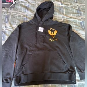 Men’s Profound Flames Hoodie Sweatshirt sz S